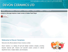 Tablet Screenshot of devon-ceramics.co.uk